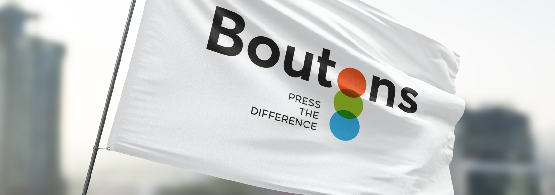 Boutons flag, Press the Difference